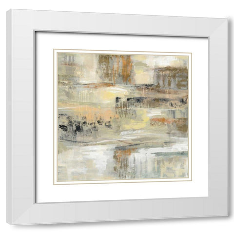 Gentle Touch White Modern Wood Framed Art Print with Double Matting by Vassileva, Silvia