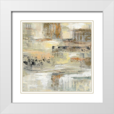 Gentle Touch White Modern Wood Framed Art Print with Double Matting by Vassileva, Silvia