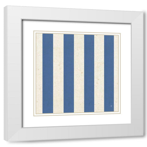 Blue Sky Garden Pattern VA White Modern Wood Framed Art Print with Double Matting by Studio Mousseau