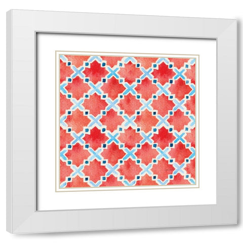 Coastal Catch Step 02A White Modern Wood Framed Art Print with Double Matting by Tavoletti, Anne