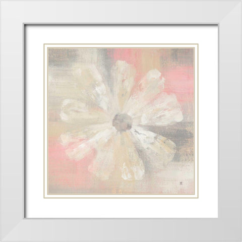 Nimbus Bloom I White Modern Wood Framed Art Print with Double Matting by Studio Mousseau