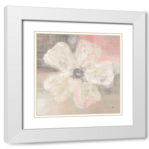 Nimbus Bloom II White Modern Wood Framed Art Print with Double Matting by Studio Mousseau