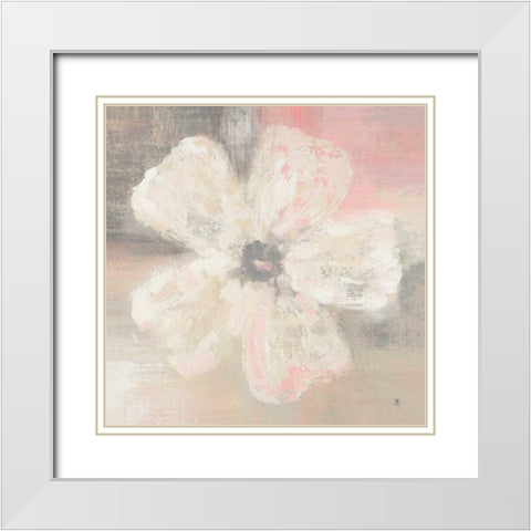 Nimbus Bloom II White Modern Wood Framed Art Print with Double Matting by Studio Mousseau