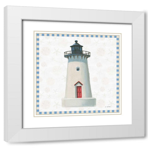 Beach Days VI White Modern Wood Framed Art Print with Double Matting by Wiens, James