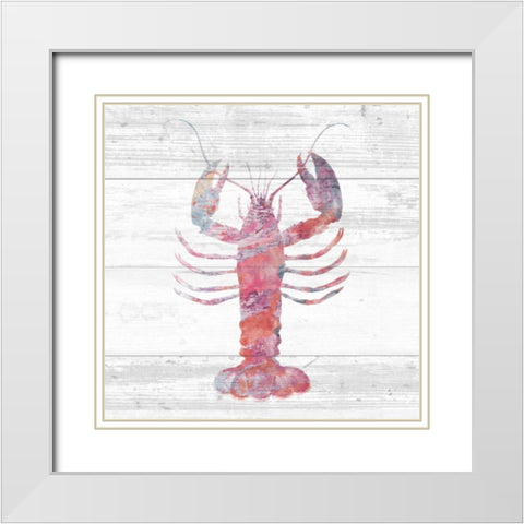 Ocean Life II White Modern Wood Framed Art Print with Double Matting by Adams, Sarah