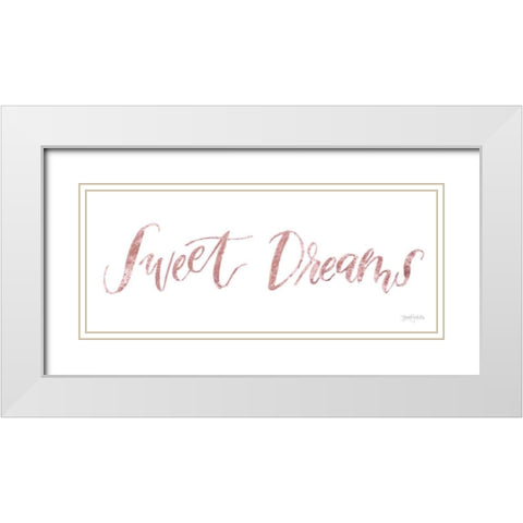 Sweet Baby Girl II Pink White Modern Wood Framed Art Print with Double Matting by Jackson, Jenaya