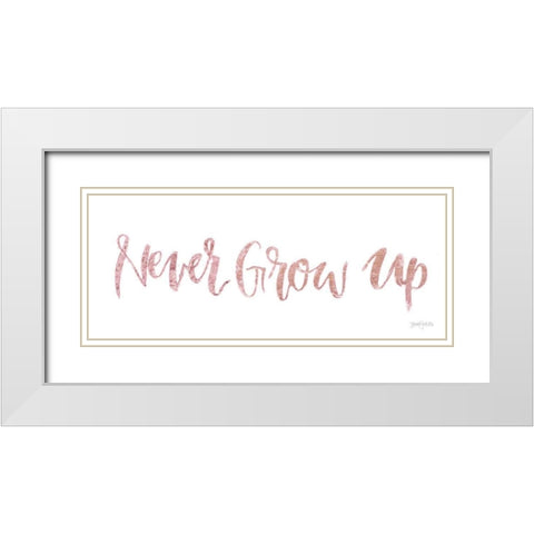 Sweet Baby Girl IV Pink White Modern Wood Framed Art Print with Double Matting by Jackson, Jenaya
