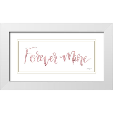 Sweet Baby Girl V Pink White Modern Wood Framed Art Print with Double Matting by Jackson, Jenaya