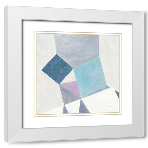 Paper Cut White Modern Wood Framed Art Print with Double Matting by Schick, Mike