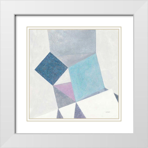 Paper Cut White Modern Wood Framed Art Print with Double Matting by Schick, Mike