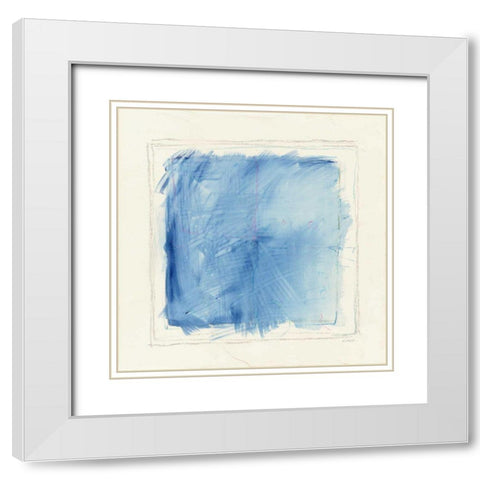 Basic Square White Modern Wood Framed Art Print with Double Matting by Schick, Mike