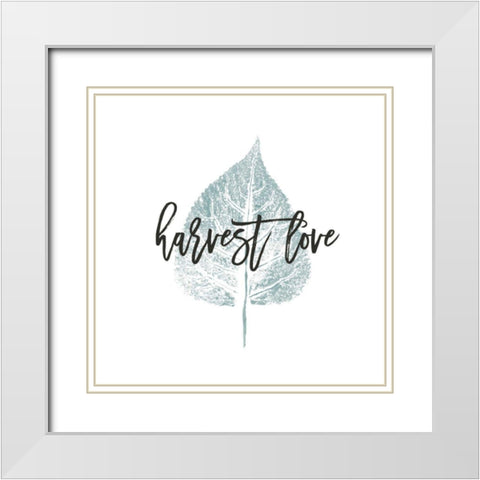 Harvest Sentiments III White Modern Wood Framed Art Print with Double Matting by Hershey, Moira