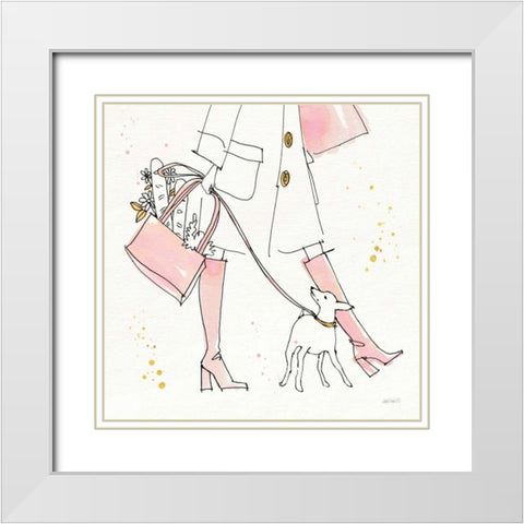 Fashion Feet I White Modern Wood Framed Art Print with Double Matting by Tavoletti, Anne