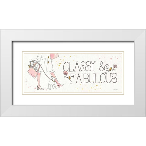 Fashion Feet IX White Modern Wood Framed Art Print with Double Matting by Tavoletti, Anne