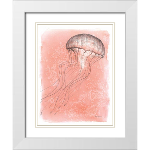 Coastal Sea Life IV White Modern Wood Framed Art Print with Double Matting by Grove, Beth