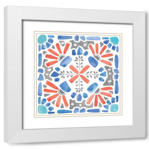 Coastal Sea Life IX White Modern Wood Framed Art Print with Double Matting by Grove, Beth