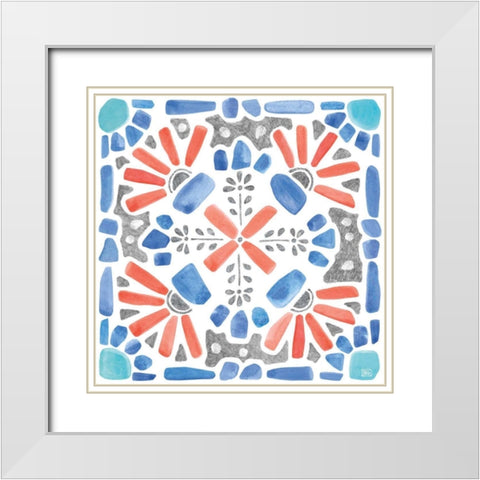 Coastal Sea Life IX White Modern Wood Framed Art Print with Double Matting by Grove, Beth