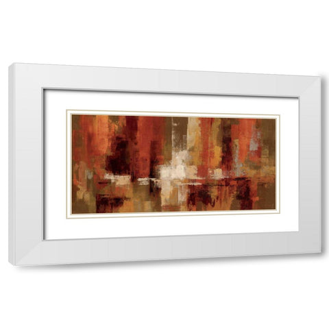 Castanets White Modern Wood Framed Art Print with Double Matting by Vassileva, Silvia