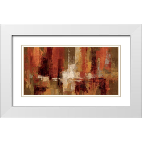 Castanets White Modern Wood Framed Art Print with Double Matting by Vassileva, Silvia