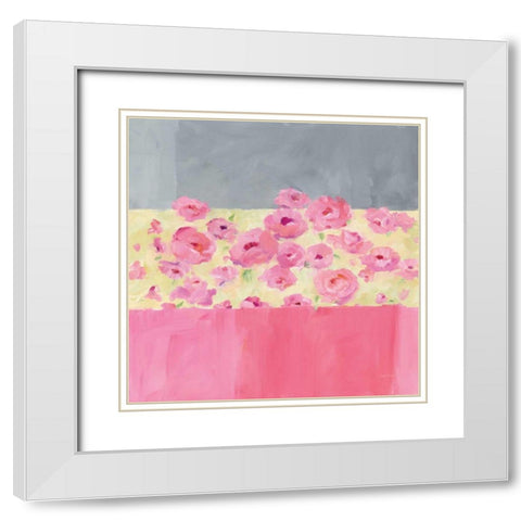 Garden Walk White Modern Wood Framed Art Print with Double Matting by Tillmon, Avery