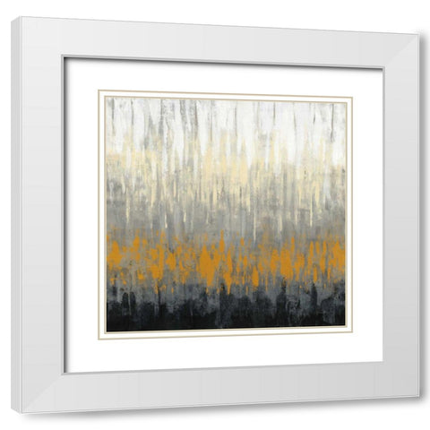 Rain on the Asphalt White Modern Wood Framed Art Print with Double Matting by Vassileva, Silvia