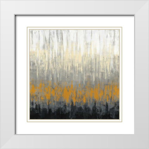 Rain on the Asphalt White Modern Wood Framed Art Print with Double Matting by Vassileva, Silvia