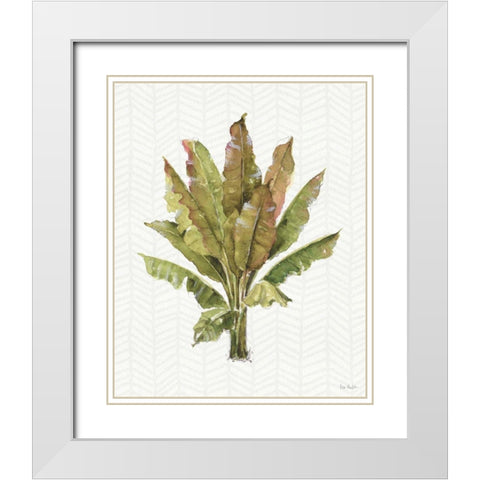 Mixed Greens IX White Modern Wood Framed Art Print with Double Matting by Audit, Lisa