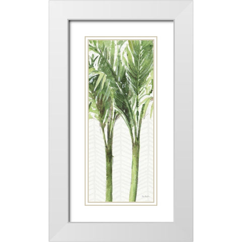 Mixed Greens XI White Modern Wood Framed Art Print with Double Matting by Audit, Lisa