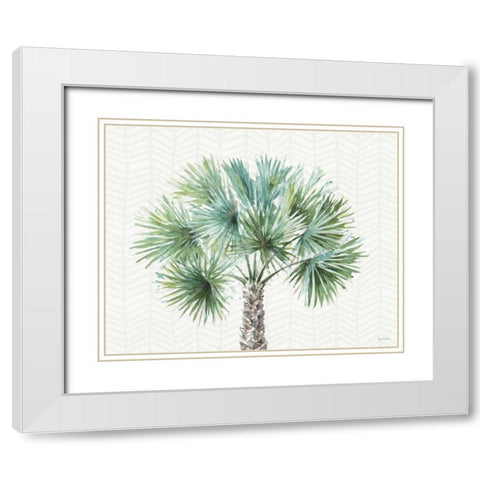 Mixed Greens XIII White Modern Wood Framed Art Print with Double Matting by Audit, Lisa