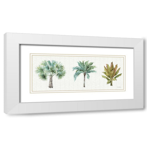 Mixed Greens XV White Modern Wood Framed Art Print with Double Matting by Audit, Lisa