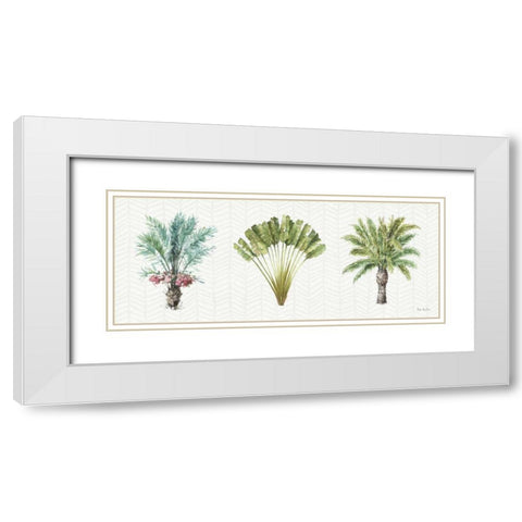 Mixed Greens XVI White Modern Wood Framed Art Print with Double Matting by Audit, Lisa