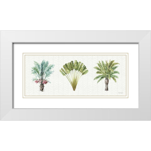 Mixed Greens XVI White Modern Wood Framed Art Print with Double Matting by Audit, Lisa