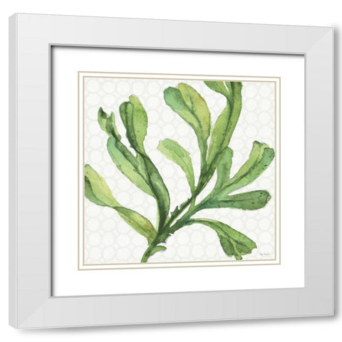 Mixed Greens XIX White Modern Wood Framed Art Print with Double Matting by Audit, Lisa