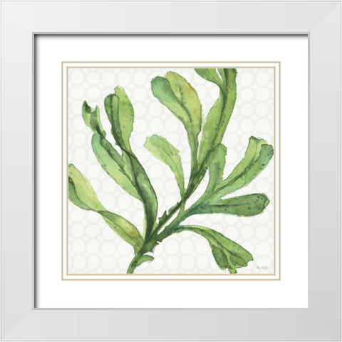 Mixed Greens XIX White Modern Wood Framed Art Print with Double Matting by Audit, Lisa