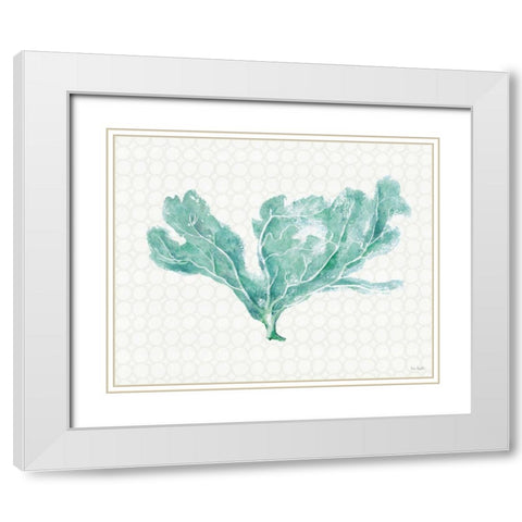 Mixed Greens XXIX White Modern Wood Framed Art Print with Double Matting by Audit, Lisa