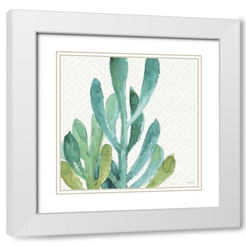 Mixed Greens XXXVII White Modern Wood Framed Art Print with Double Matting by Audit, Lisa