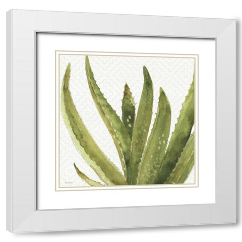 Mixed Greens XXXVIII White Modern Wood Framed Art Print with Double Matting by Audit, Lisa