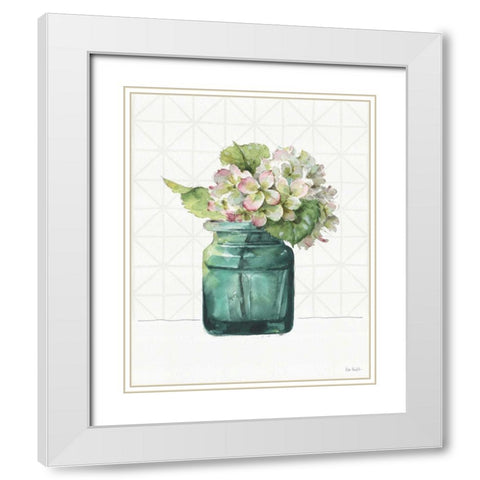 Mixed Greens LVII White Modern Wood Framed Art Print with Double Matting by Audit, Lisa