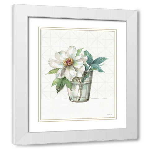 Mixed Greens LVIII White Modern Wood Framed Art Print with Double Matting by Audit, Lisa