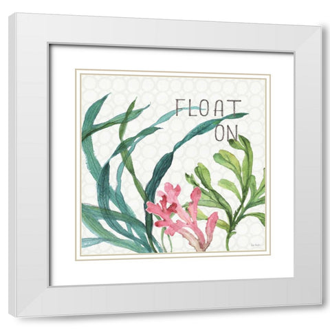 Mixed Greens LXVIII White Modern Wood Framed Art Print with Double Matting by Audit, Lisa