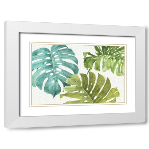 Mixed Greens LXX White Modern Wood Framed Art Print with Double Matting by Audit, Lisa