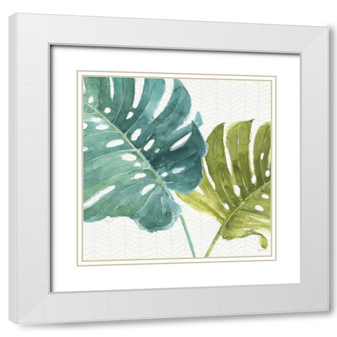 Mixed Greens LXXV White Modern Wood Framed Art Print with Double Matting by Audit, Lisa