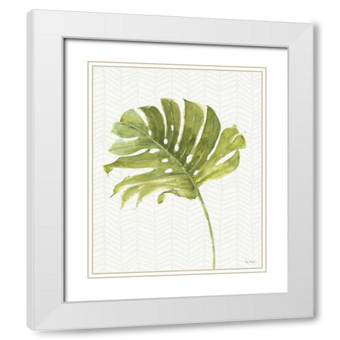 Mixed Greens LXXVII White Modern Wood Framed Art Print with Double Matting by Audit, Lisa