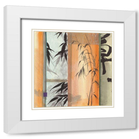 Wild Oat White Modern Wood Framed Art Print with Double Matting by Paschke, Chris
