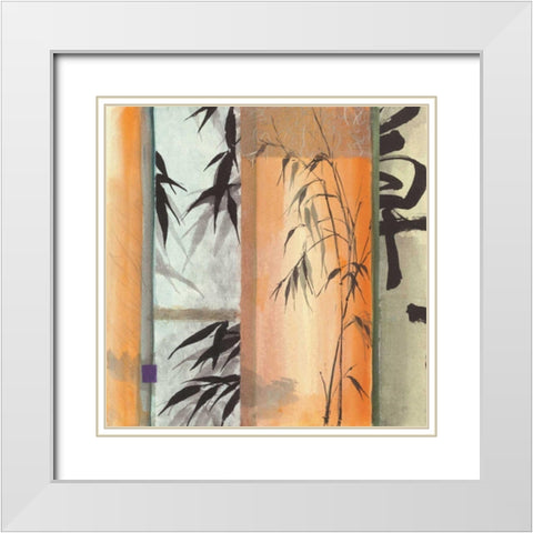 Wild Oat White Modern Wood Framed Art Print with Double Matting by Paschke, Chris