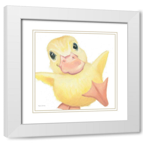 Farm Friends II White Modern Wood Framed Art Print with Double Matting by Sullivan, Myles