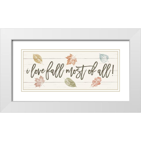 Harvest Sentiments Sign I White Modern Wood Framed Art Print with Double Matting by Hershey, Moira