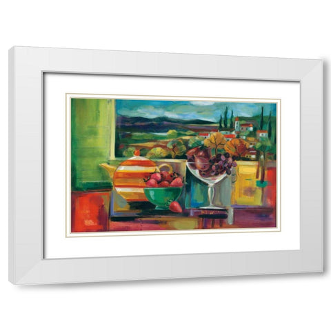 View Through the Window Crop White Modern Wood Framed Art Print with Double Matting by Vassileva, Silvia
