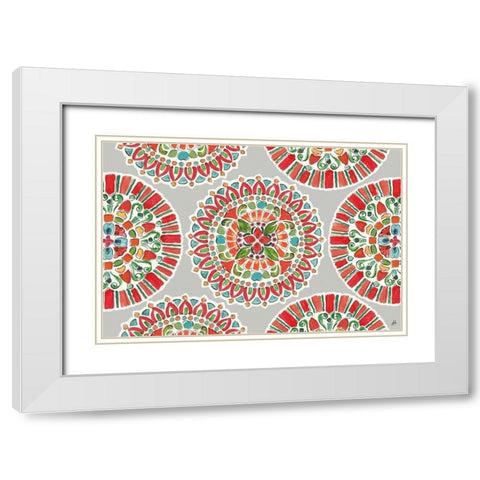 Holiday Wings VII White Modern Wood Framed Art Print with Double Matting by Brissonnet, Daphne