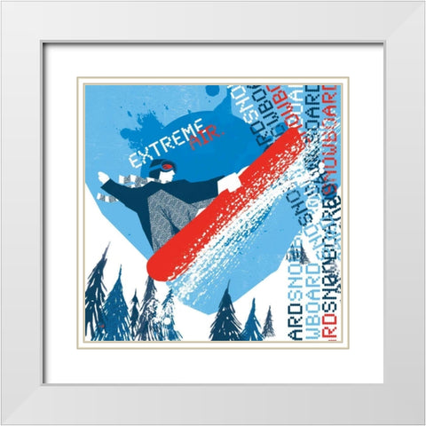 Extreme Air I White Modern Wood Framed Art Print with Double Matting by Mullan, Michael